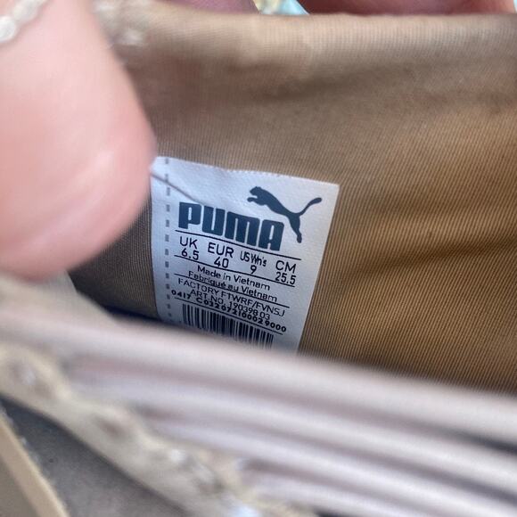 Fenty Puma Rihanna The Trainer Hi Beige Sneakers Size 9 - Picture 2 of 9